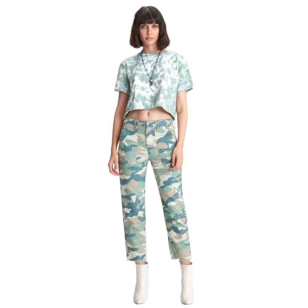 Mother the shaker crop chop size 25 nwt cropped straight leg jeans high rise​